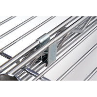 Crochet en S pour &eacute;tag&egrave;re en treillis chromat&eacute; Distribution Élite MP