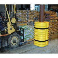 Column Protector, 8" x 8" Inside Opening, 24" L x 24" W x 42" H, Yellow Distribution Élite MP