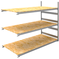 &eacute;tag&egrave;re-classeur de grande largeur, Acier, 3 Tablettes, 72" la x 32" p x 60" h, Ensemble Ajout Distribution Élite MP