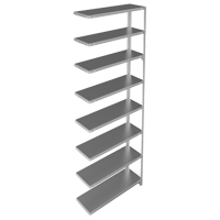 &eacute;l&eacute;ment de rayonnage, Acier galvanis&eacute;, Montant &agrave; fente, Capacit&eacute; 400 lb, 36" la x 96" h x 12" p Distribution Élite MP