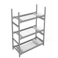&eacute;tag&egrave;re de grande largeur, Acier, Sans boulons, Capacit&eacute; 1340 lb, 42" la x 60" h x 18" p Distribution Élite MP