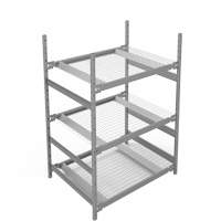 &eacute;tag&egrave;re de grande largeur, Acier, Sans boulons, Capacit&eacute; 1340 lb, 42" la x 60" h x 32" p Distribution Élite MP