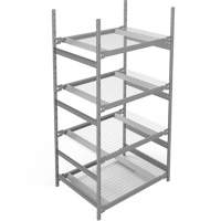 &eacute;tag&egrave;re de grande largeur, Sans boulons, Capacit&eacute; 1340 lb, 42" la x 84" h x 32" p Distribution Élite MP