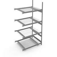&eacute;tag&egrave;re de grande largeur, Acier, Sans boulons, Capacit&eacute; 1340 lb, 42" la x 84" h x 32" p Distribution Élite MP