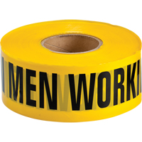 Rubans pour barricades, Anglais, 3" la x 1000' lo, 3,5 mils, Noir sur jaune Distribution Élite MP