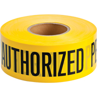Rubans pour barricades, Anglais, 3" la x 1000' lo, 2 mils, Noir sur jaune Distribution Élite MP