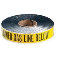 "Gas Line" Identoline&reg; Underground Warning Tape, 2" W x 1000' L, Black on Yellow Distribution Élite MP