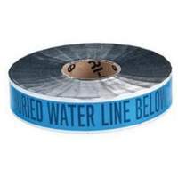 "Water Line" Identoline&reg; Underground Warning Tape, 2" W x 1000' L, Black on Blue Distribution Élite MP