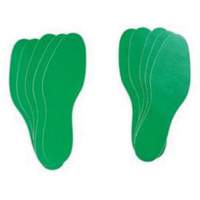 &eacute;tiquettes pour marquage des planchers, Empreinte de pas, 12" lo x 3,75" la, Vert, Vinyle Distribution Élite MP