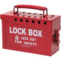 Portable Metal Lock Box, Red Distribution Élite MP