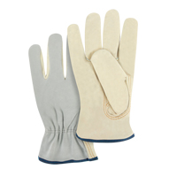 Gants de conducteur &agrave; dos fendu, T-Grand, Paume en Cuir fleur de vache Distribution Élite MP