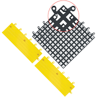 Carrelage no 560 ErgoDeck , PVC, 1-1/2' la c, 1-1/2' lo, 7/8" &eacute;paisseur, Noir Distribution Élite MP