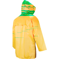 Manteau imperm&eacute;able Neo-slick r&eacute;sistant aux produits chimiques & &agrave; l'acide, Petit, Jaune, N&eacute;opr&egrave;ne Distribution Élite MP