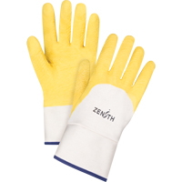 Gants enduits au fini rugueux, 10/T-Grand, R&ecirc;vetement Latex de caoutchouc, Enveloppe en Coton Distribution Élite MP
