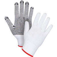 Gants tricot&eacute;s &agrave; pois, Poly/coton, Un c&ocirc;t&eacute;, Calibre 7, Petit Distribution Élite MP