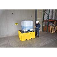 IBC Spill Pallet Plus&reg; With Drain, 365 US gal. Spill Capacity, 62" x 62" x 28" Distribution Élite MP