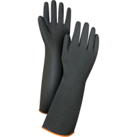 Gants de poids lourd pour la manipulation de produits chimiques, Taille Grand/9, 18" lo, Latex de caoutchouc, 30 mils Distribution Élite MP