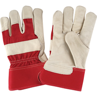 Premium Dry-Palm Fitters Gloves, Large, Grain Cowhide Palm, Cotton Inner Lining Distribution Élite MP