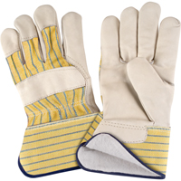 Abrasion-Resistant Winter-Lined Fitters Gloves, X-Large, Grain Cowhide Palm, Cotton Fleece Inner Lining Distribution Élite MP