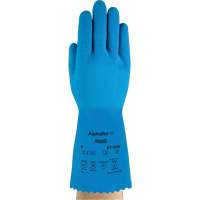 Gants AlphaTec 87-029, Taille Petit/7, 12" lo, Latex de caoutchouc, Doublure en Nylon, 50 mils Distribution Élite MP
