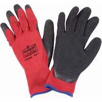 Gants enduits de latex de caoutchouc naturel, 9/Grand, R&ecirc;vetement Latex de caoutchouc, Calibre 10, Enveloppe en Polyester/Coton Distribution Élite MP