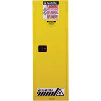 Armoire de s&eacute;curit&eacute; pour produits inflammables EX Slimline Sure-Grip , 22 gal., 1 Porte(s), 23,25" La x 65" h x 18" p Distribution Élite MP