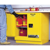 Armoire de s&eacute;curit&eacute; pour dessous de comptoir pour produits inflammables EX Sure-Grip, 22 gal., 2 Porte(s), 35" La x 35" h x 22" p Distribution Élite MP