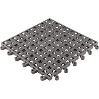 Tapis Ergodeck tout usage No 564 & No 566, PVC, 1-1/2' la c, 1-1/2' lo, 7/8" &eacute;paisseur, Charbon Distribution Élite MP
