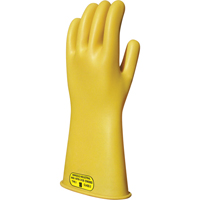 Yellow Natural Rubber Insulating Gloves, ASTM Class 2, Size 8, 14" L Distribution Élite MP