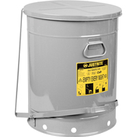 Oily Waste Cans, FM Approved/UL Listed, 21 US gal., Silver Distribution Élite MP