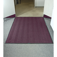 Waterhog&reg; Eco Elite Matting, Wiper/Scraper, 6' x 6' x 3/8", Maroon Distribution Élite MP
