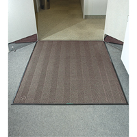 Waterhog&reg; Eco Elite Matting, Wiper/Scraper, 6' x 6' x 3/8", Chestnut Brown Distribution Élite MP