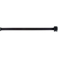 Cartouche de ruban pour assembler votre propre barri&egrave;re de contr&ocirc;le des foules, 7', Ruban Noir Distribution Élite MP