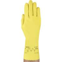 VersaTouch&reg; 297 Gloves, Size Medium/8, 12" L, Rubber Latex, Flock-Lined Inner Lining, 20-mil Distribution Élite MP