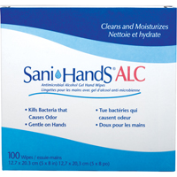 Lingettes antimicrobiennes pour les mains Sani-Hands ALC, Pochette Distribution Élite MP