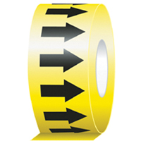 Directional Flow Arrow Tapes, 104', Black on Yellow Distribution Élite MP