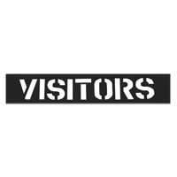 Pochoirs pour parc de stationnement, Anglais, 12" Distribution Élite MP