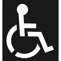 Pochoirs pour parc de stationnement, Anglais, 37" x 43" Distribution Élite MP