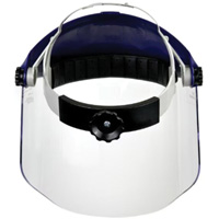 Ratchet Headgear with Faceshield, Polycarbonate, Ratchet Suspension Distribution Élite MP