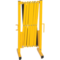 Barri&egrave;re extensible, 37" h x 11' lo, Noir/Jaune Distribution Élite MP