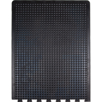 Tapis antifatigue en d&ocirc;me, &agrave; bulles, 3' x 4' x 1/2", Noir, Caoutchouc Distribution Élite MP