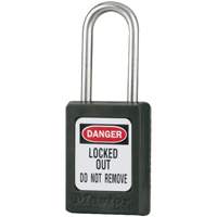 Cadenas de s&eacute;curit&eacute; S31 Zenex, Noir, Cl&eacute;s identiques, Thermoplastique, Largeur de 1-3/8" Distribution Élite MP