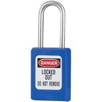 Cadenas de s&eacute;curit&eacute; S31 Zenex, Bleu, Cl&eacute;s identiques, Thermoplastique, Largeur de 1-3/8" Distribution Élite MP