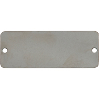 &eacute;tiquettes vierges, Acier inoxydable, 2" la x 1" h Distribution Élite MP