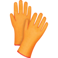 Gants doubl&eacute;s pour l'hiver r&eacute;sistants aux produits chimiques, Taille Grand/9, 12" lo, PVC, Doublure en Molleton de mousse, Gant de calibre hiver Distribution Élite MP