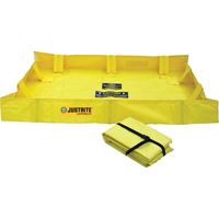 Berme de confinement Lite QuickBerm , Capacit&eacute; 79 gal., 4' la x 4' lo x 8" h, Support &agrave; encliqueter Distribution Élite MP