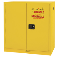 Flammable Storage Cabinet, 24 gal., 2 Door, 43" W x 44" H x 12" D Distribution Élite MP