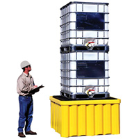 Ultra-IBC Spill Pallet&reg; with Drain, 400 US gal. Spill Capacity, 58.75" x 58.75" x 33" Distribution Élite MP
