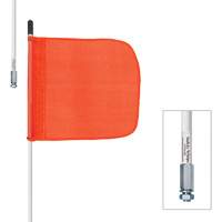 Tiges de s&eacute;curit&eacute; robustes Safety Whip, Fixation Filet&eacute;, Hauteur 5', Orange Distribution Élite MP