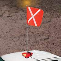 Support porte-drapeau Safety Whip, Fixation Aimant Distribution Élite MP